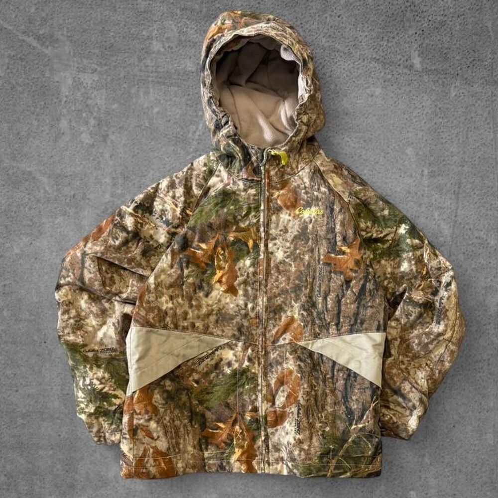 Youth Cabela's Camo Workwear Jacket SZ L